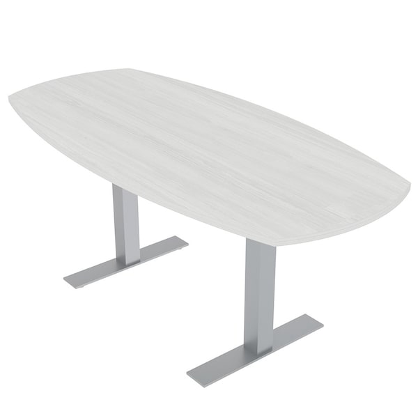 33.5 in W, 69.5 in L, 29 in H, Engineered Wood Top, White